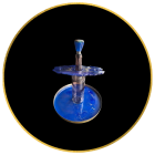 Zestaw taca i uchwyt na kieliszki, korek na wino Deep Navy