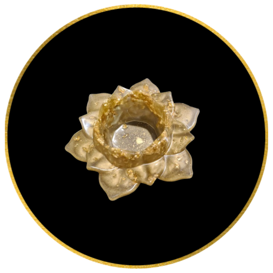 Świecznik Brown Gold